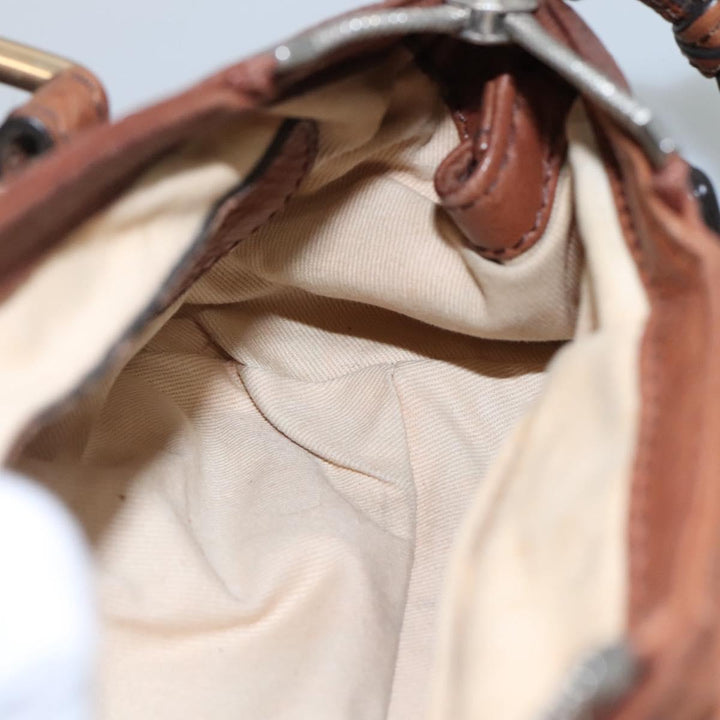 Chloe Paddington mini Hand Bag Leather Brown am7695