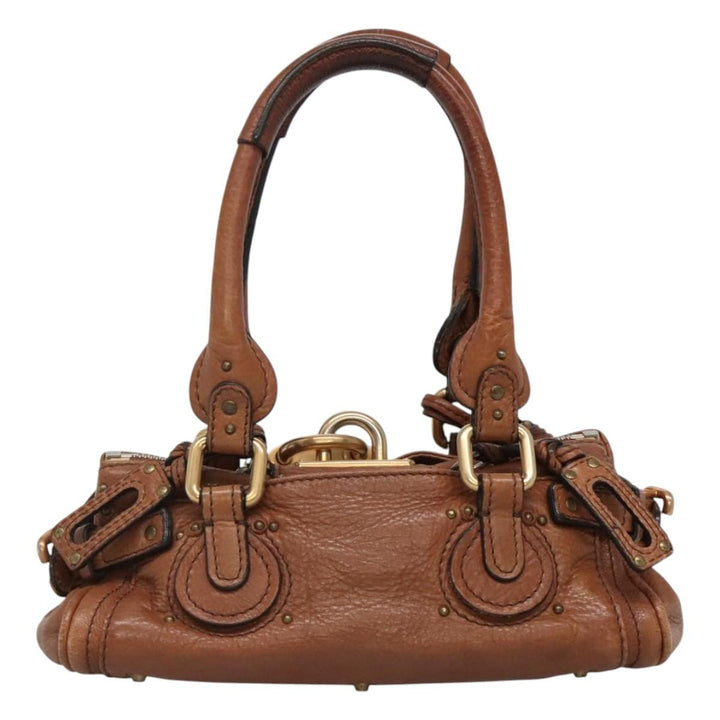Chloe Paddington mini Hand Bag Leather Brown am7695