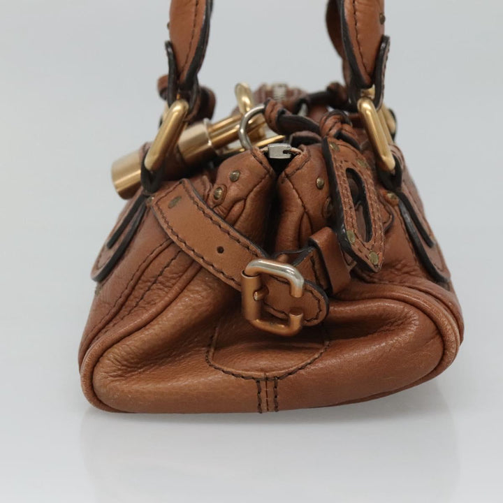 Chloe Paddington mini Hand Bag Leather Brown am7695