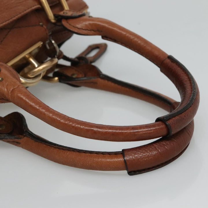 Chloe Paddington mini Hand Bag Leather Brown am7695