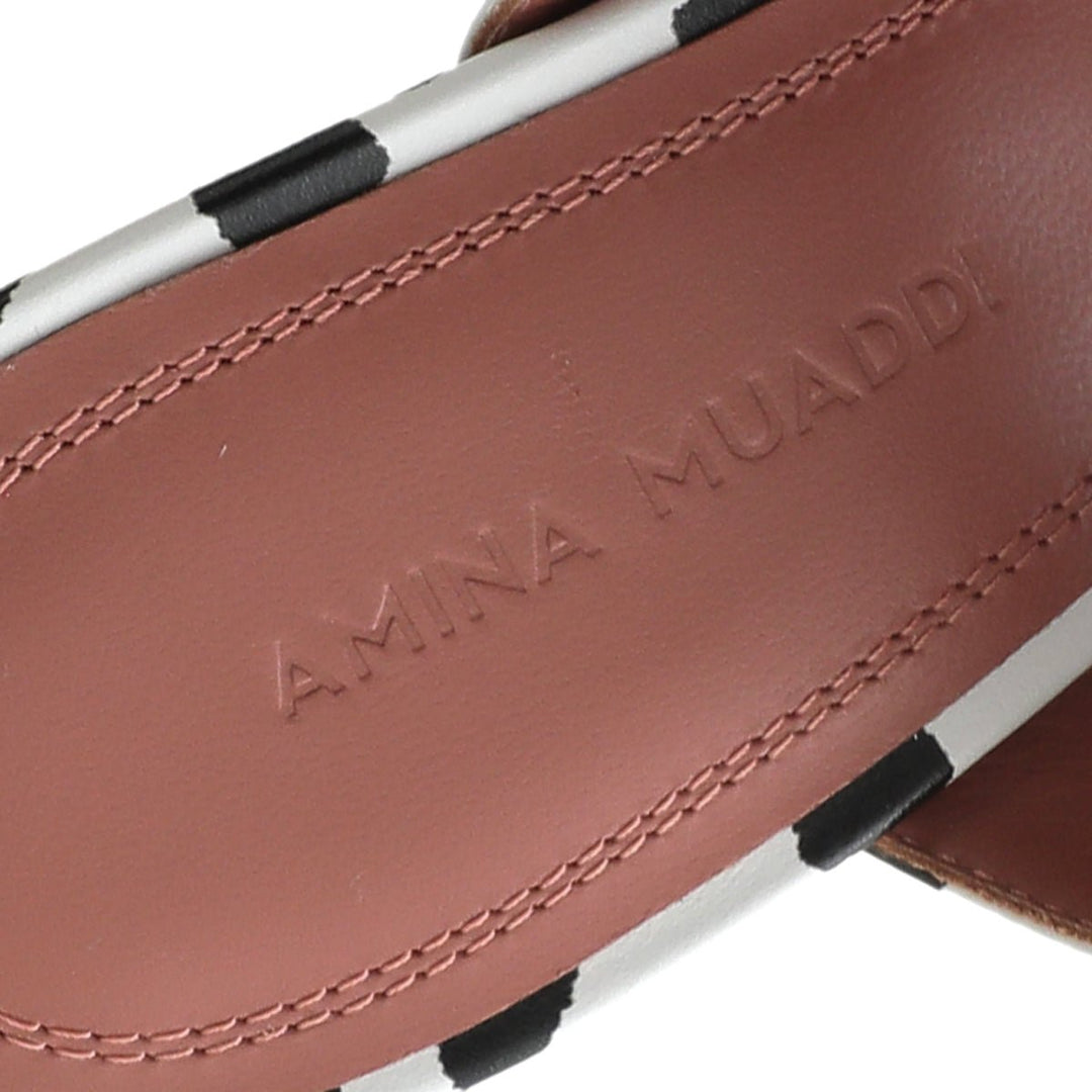 Amina Muaddi Bicolor Marni 105mm Print Mule 36