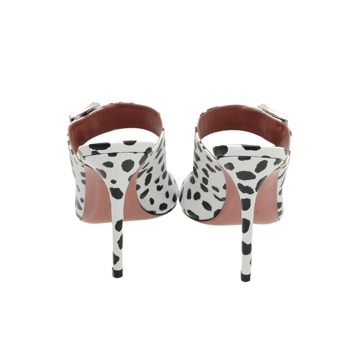 Amina Muaddi Bicolor Marni 105mm Print Mule 36