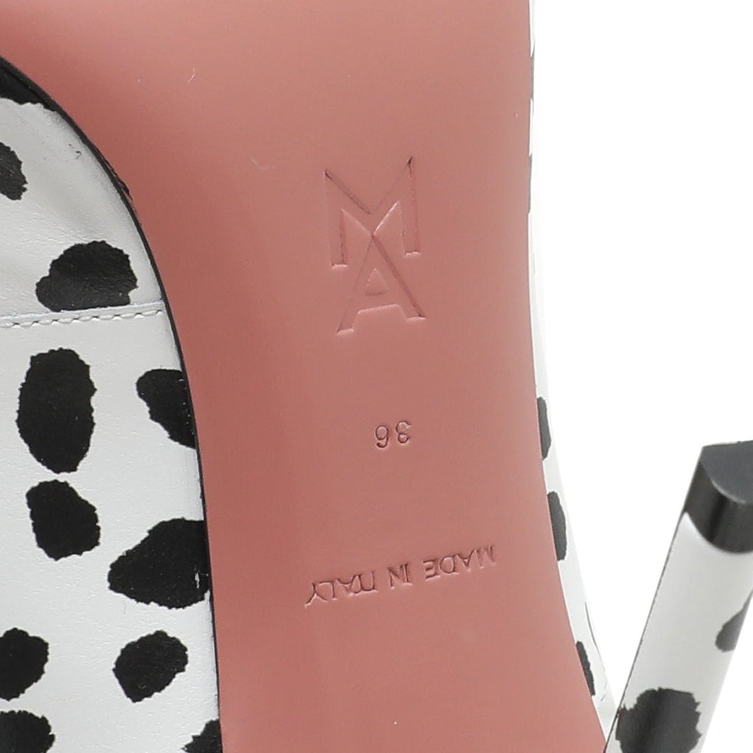 Amina Muaddi Bicolor Marni 105mm Print Mule 36