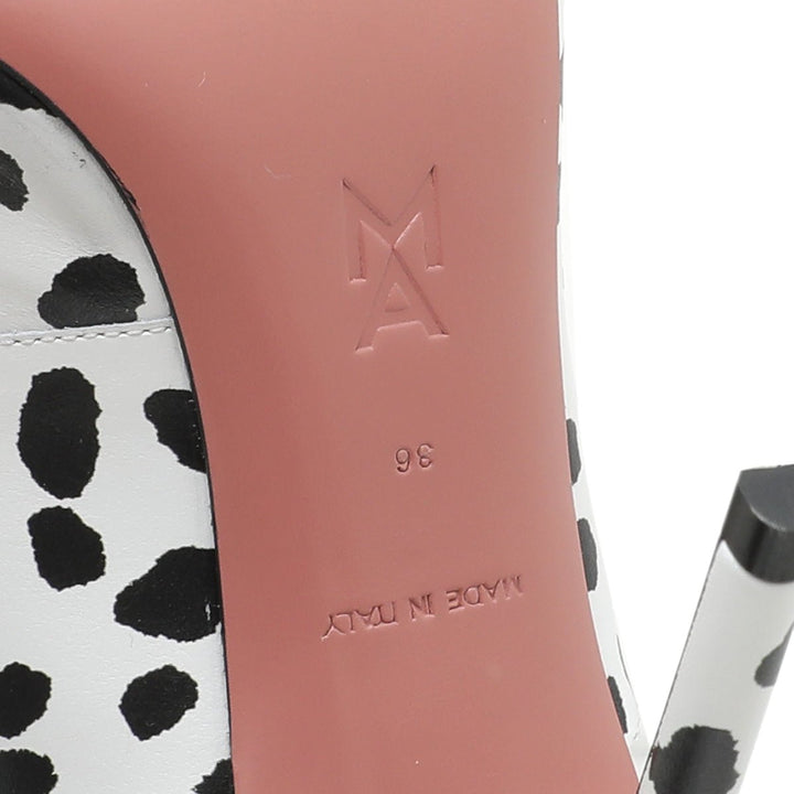 Amina Muaddi Bicolor Marni 105mm Print Mule 36