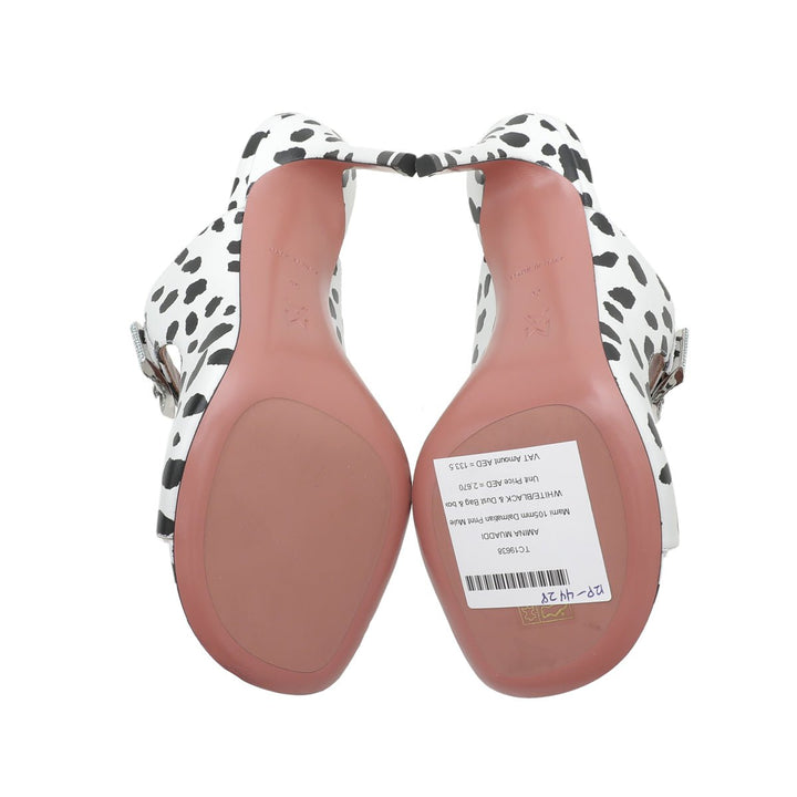 Amina Muaddi Bicolor Marni 105mm Print Mule 36
