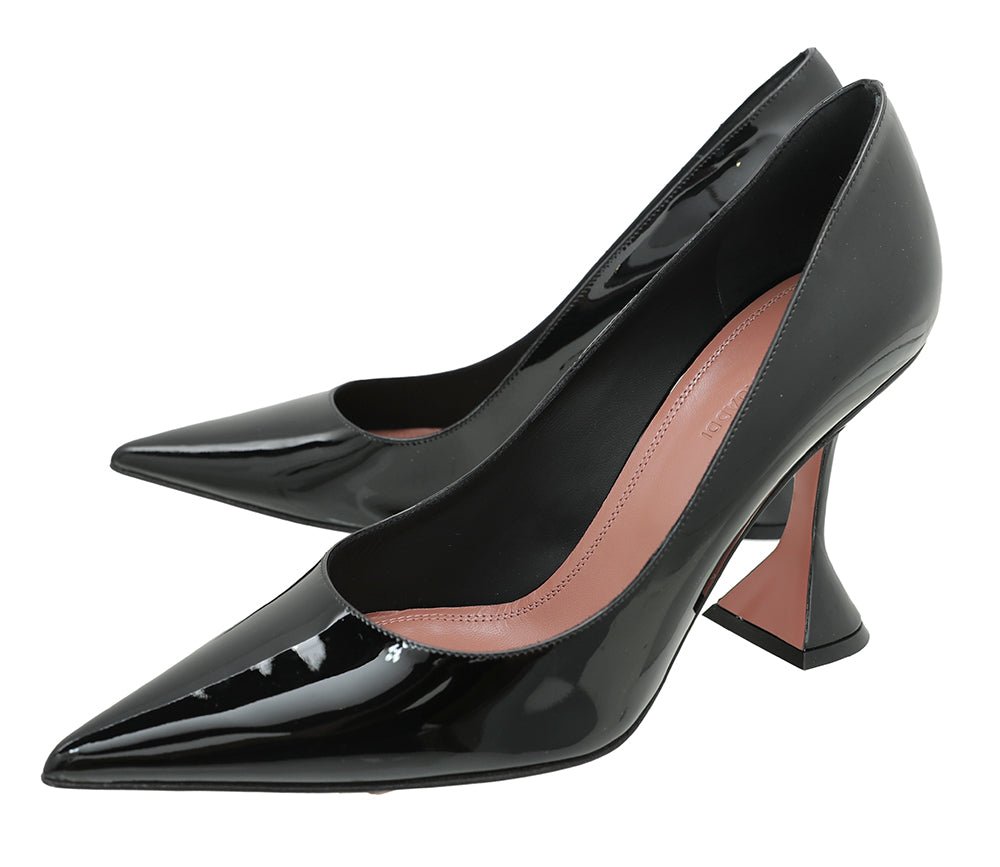 Amina Muaddi Black Ami Pumps 38.5