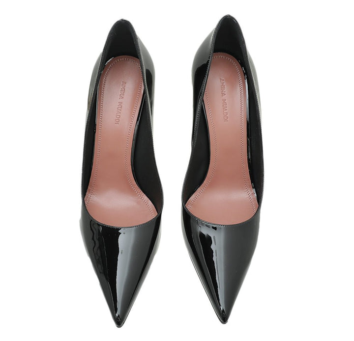 Amina Muaddi Black Ami Pumps 38.5