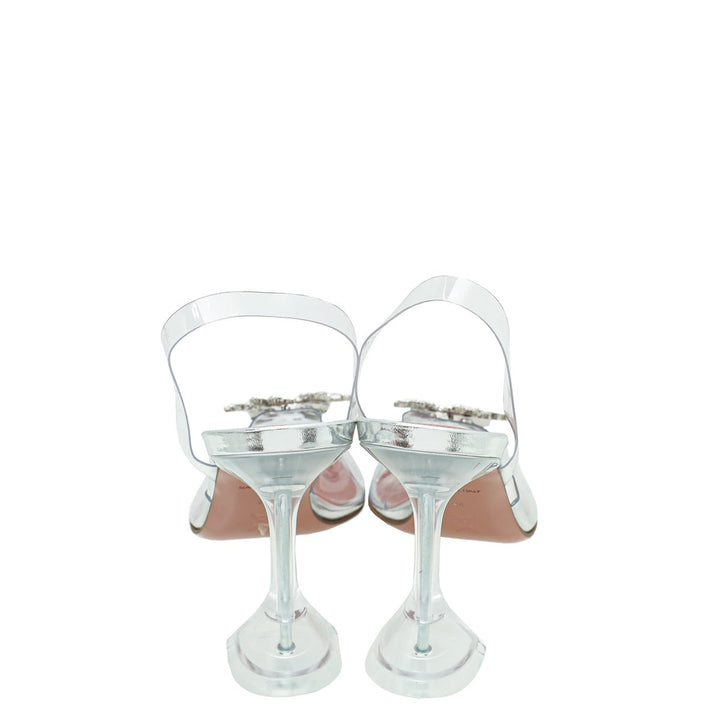 Amina Muaddi Clear Begum PVC Slingback 38