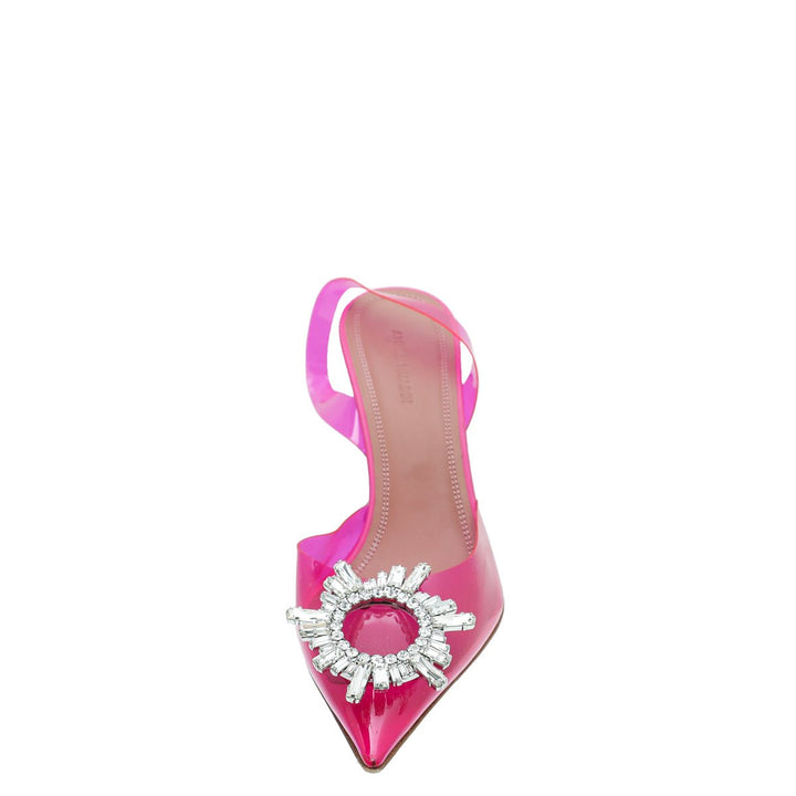 Amina Muaddi Pink Begum PVC Slingback 39
