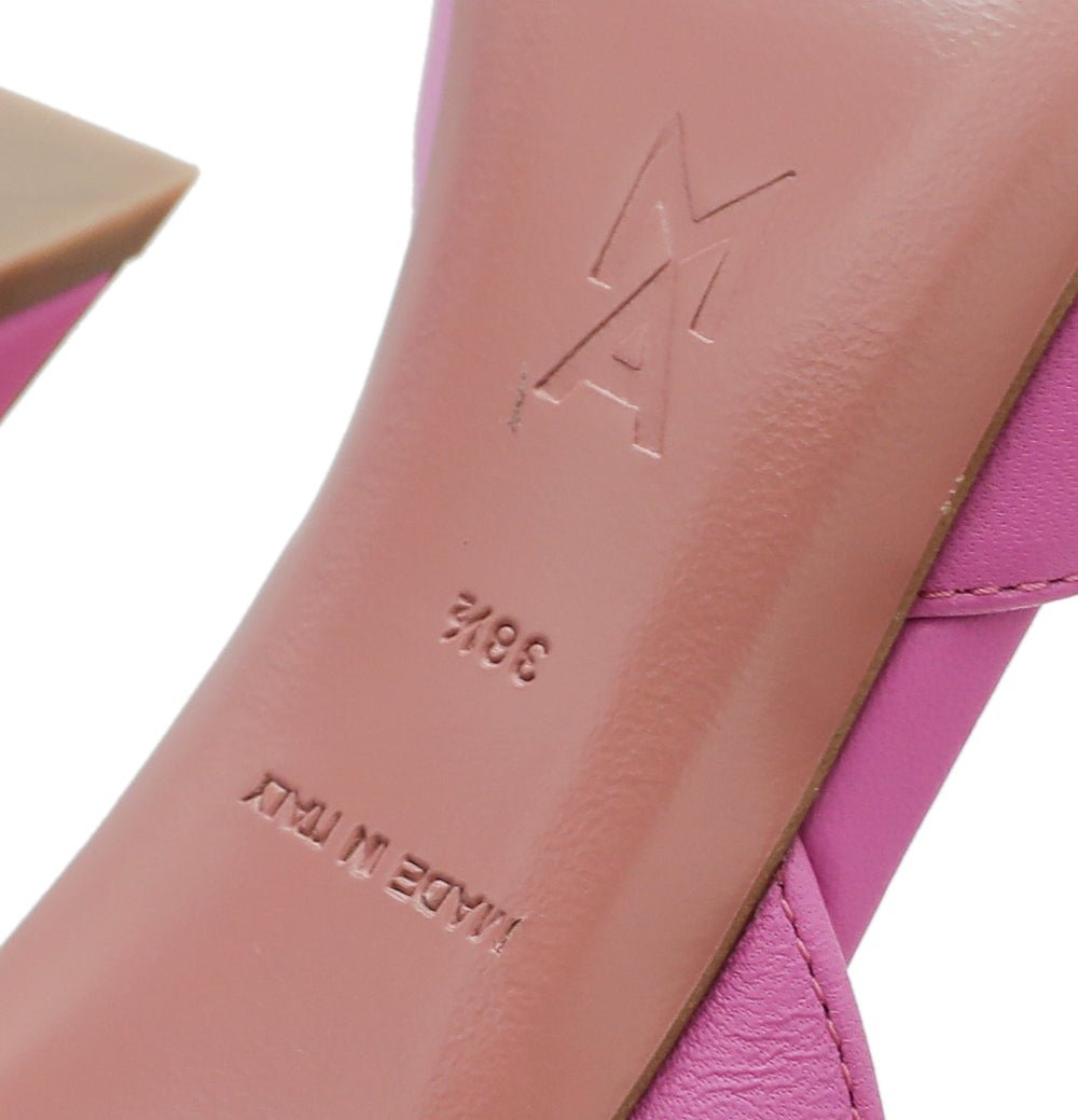 Amina Muaddi Pink Begum Slingback 38.5