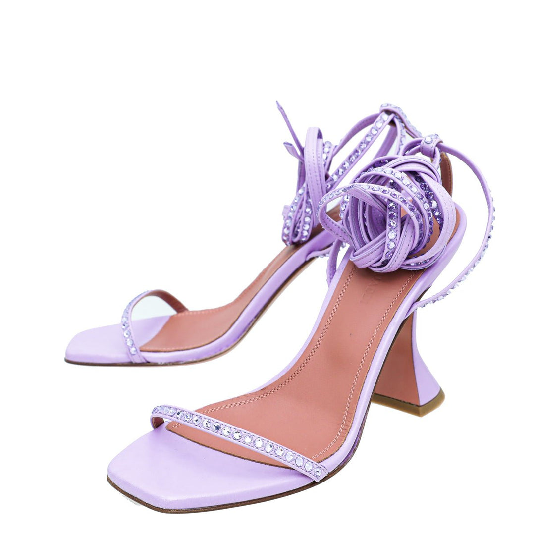 Amina Muaddi Unicorn Crystal Sandals 35