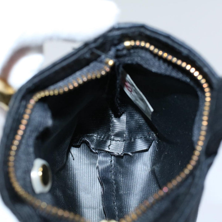 Celine Circle Pouch Nylon Black  ar10146B