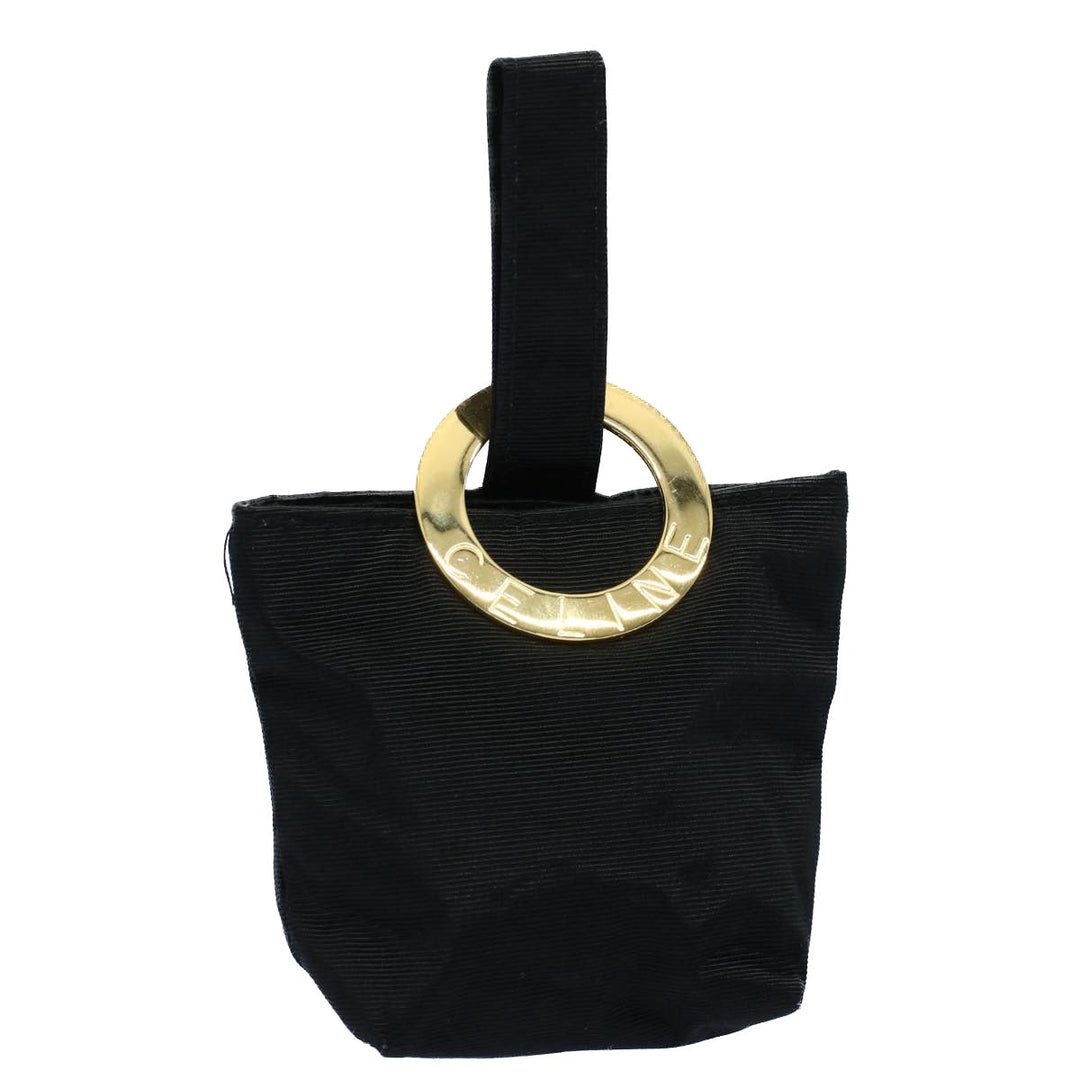 Celine Circle Pouch Nylon Black  ar10146B
