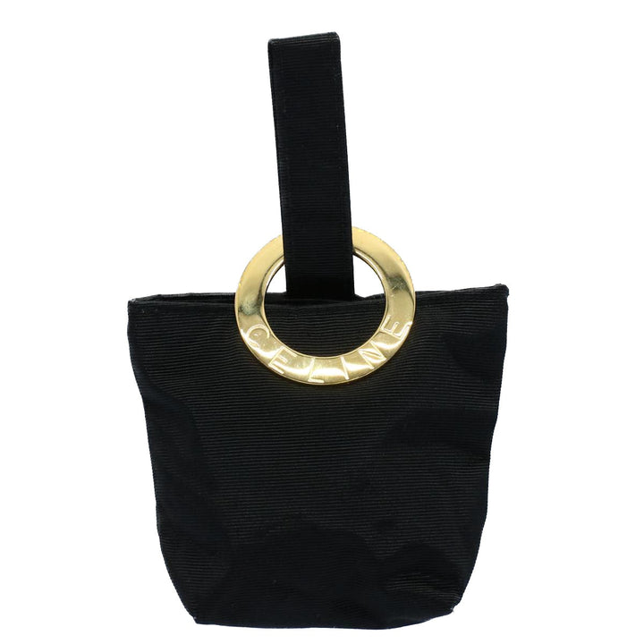 Celine Circle Pouch Nylon Black  ar10146B