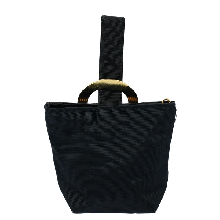 Celine Circle Pouch Nylon Black  ar10146B