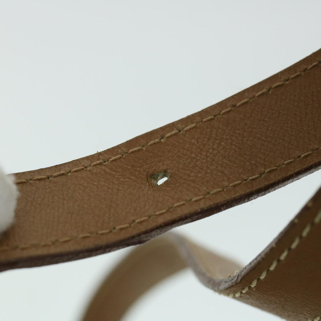 Celine Macadam Canvas Shoulder Bag Beige Auth ar10192