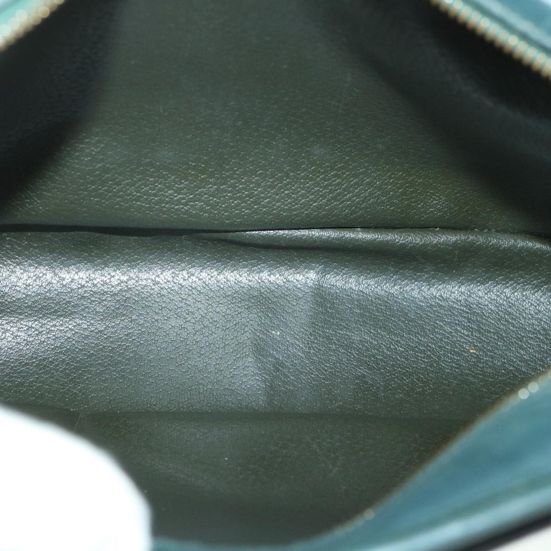 Celine Shoulder Bag Leather Green  ar10370B