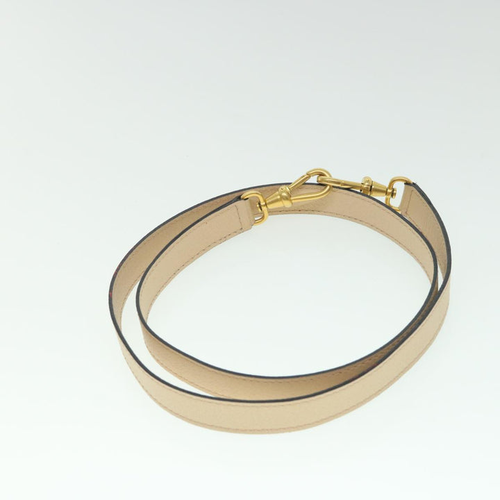 Celine Hand Bag Leather 2way Beige  ar10402
