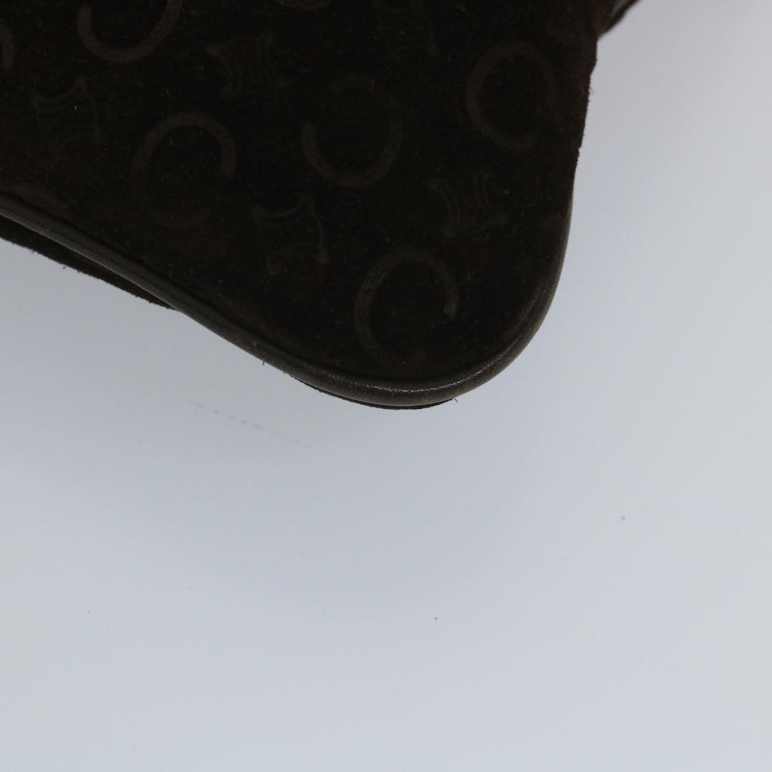Celine C Macadam Canvas Shoulder Bag Brown Auth ar10416