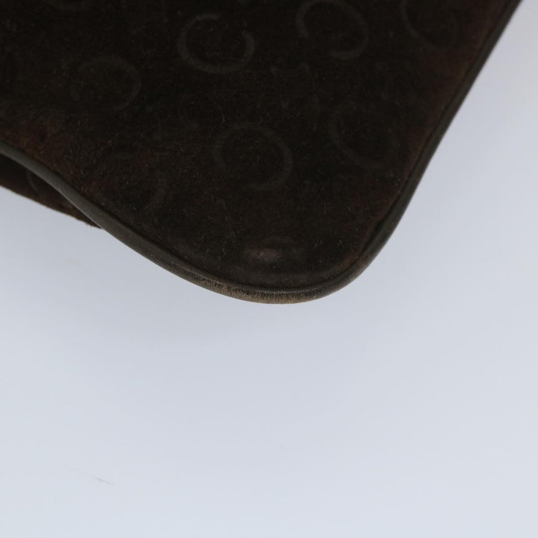 Celine C Macadam Canvas Shoulder Bag Brown Auth ar10416