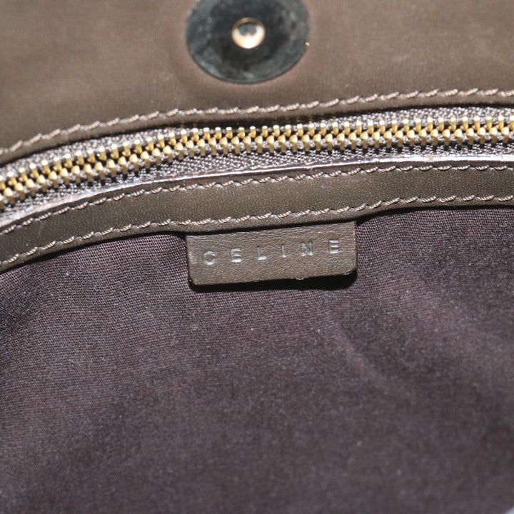Celine C Macadam Canvas Shoulder Bag Brown Auth ar10416