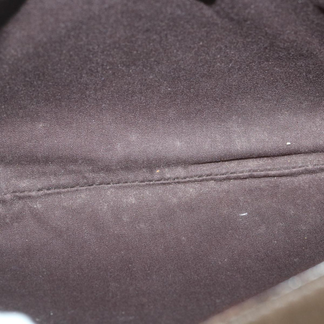Celine C Macadam Canvas Shoulder Bag Brown Auth ar10416