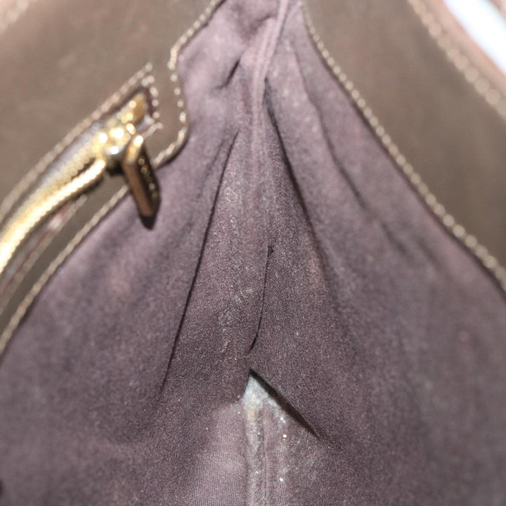 Celine C Macadam Canvas Shoulder Bag Brown Auth ar10416