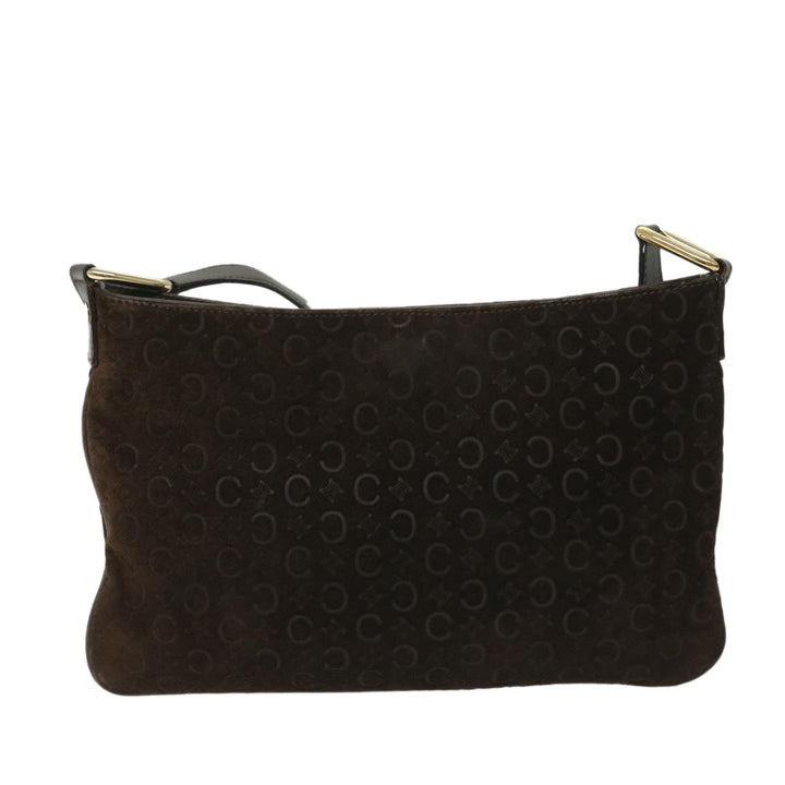 Celine C Macadam Canvas Shoulder Bag Brown Auth ar10416