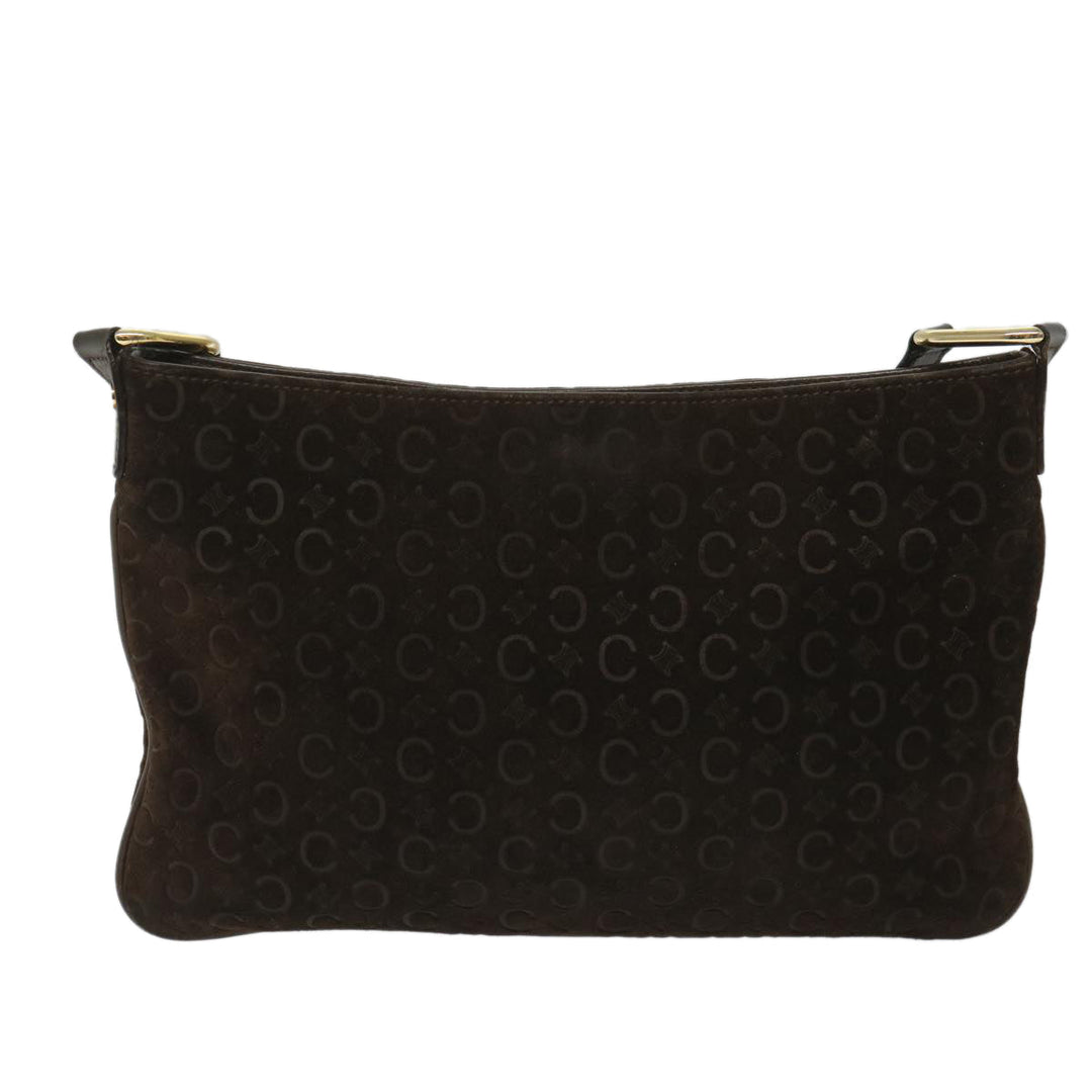 Celine C Macadam Canvas Shoulder Bag Brown Auth ar10416