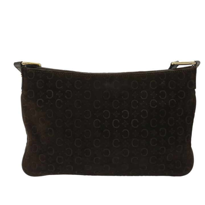 Celine C Macadam Canvas Shoulder Bag Brown Auth ar10416