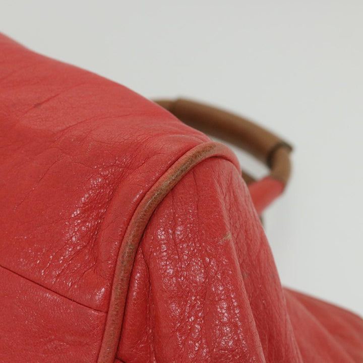 Chloe Etel Hand Bag Leather 2way Red 01 12 50 65 ar10713