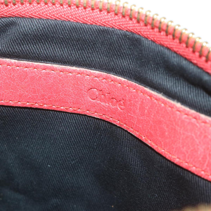 Chloe Etel Hand Bag Leather 2way Red 01 12 50 65 ar10713