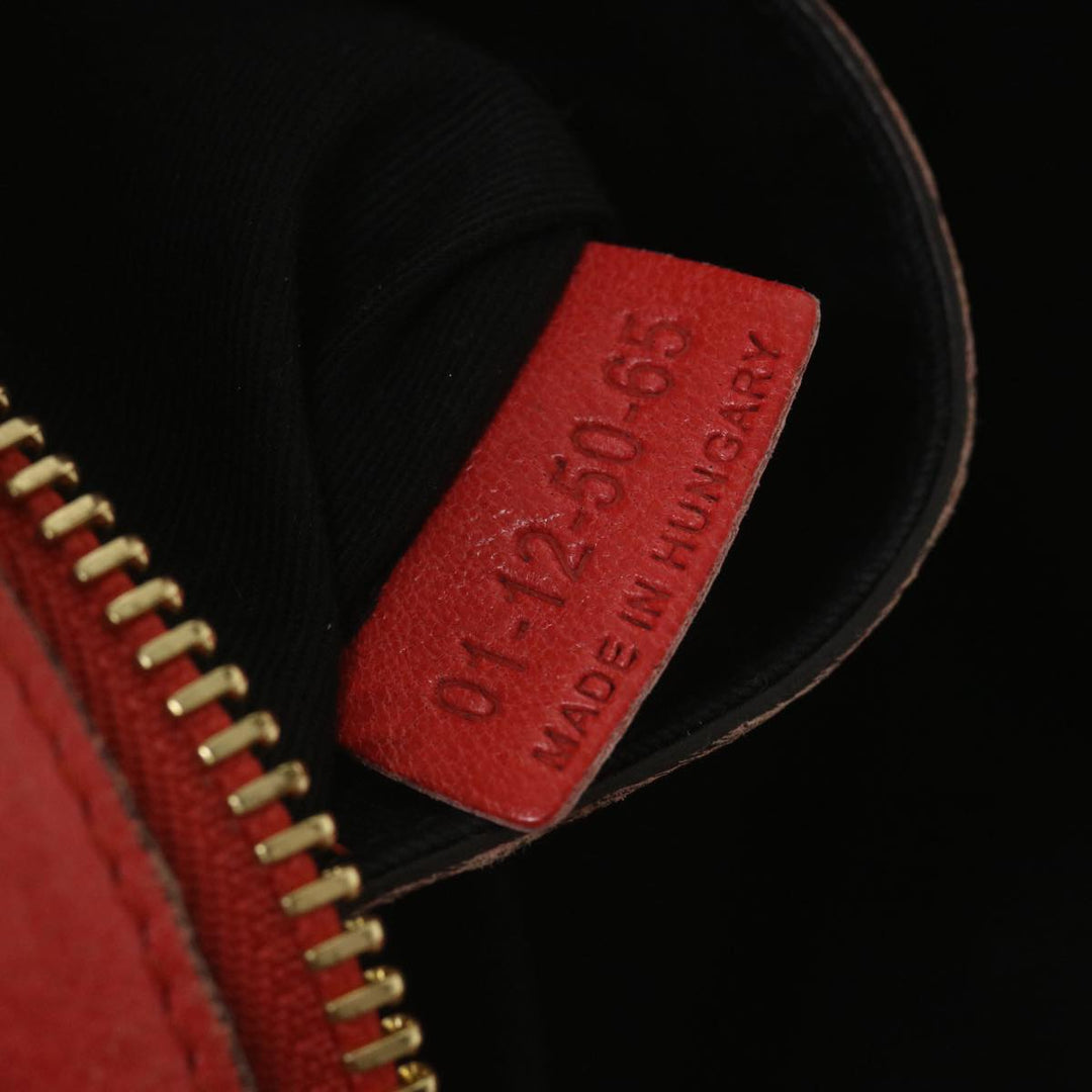 Chloe Etel Hand Bag Leather 2way Red 01 12 50 65 ar10713