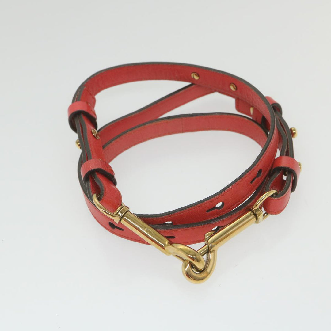 Chloe Etel Hand Bag Leather 2way Red 01 12 50 65 ar10713