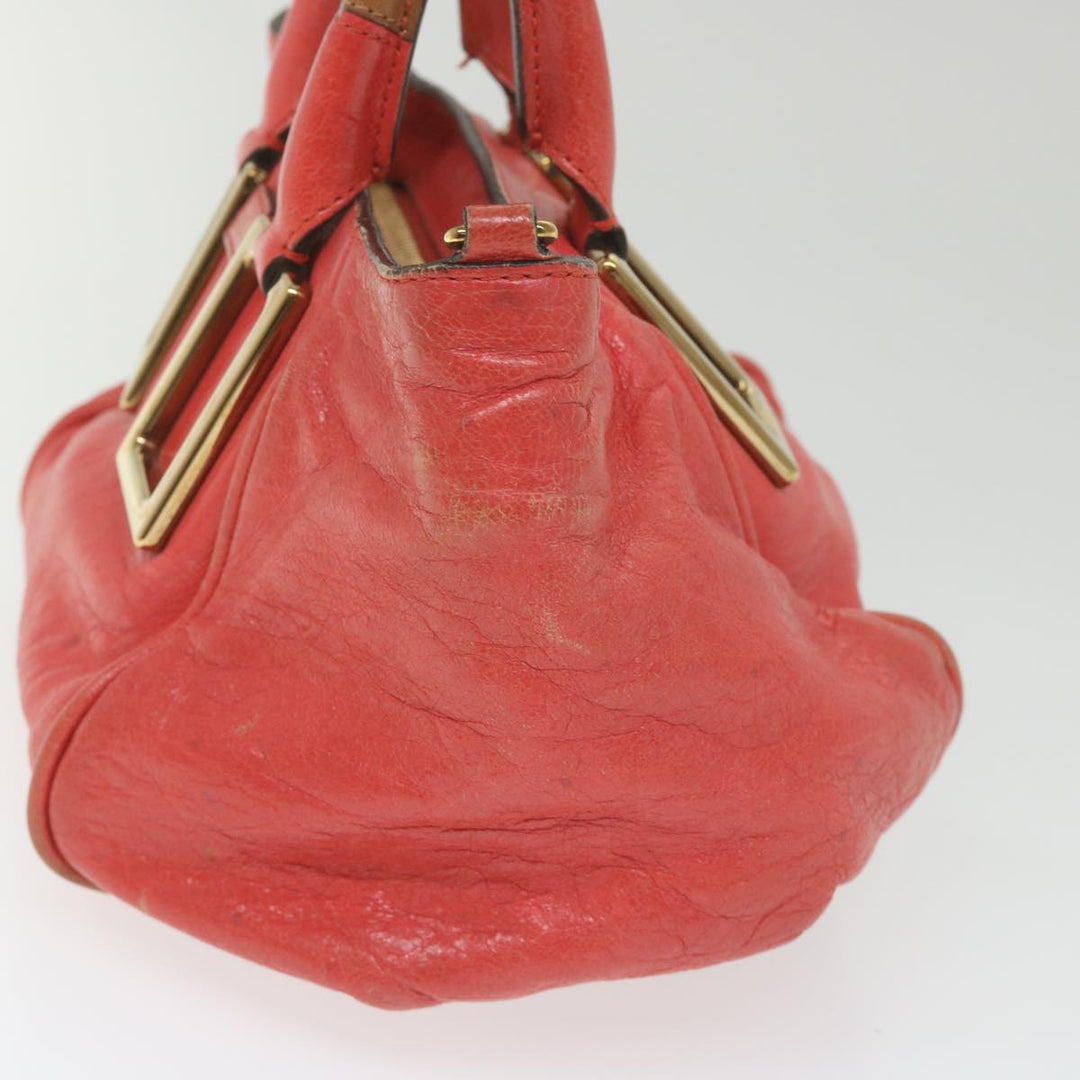 Chloe Etel Hand Bag Leather 2way Red 01 12 50 65 ar10713