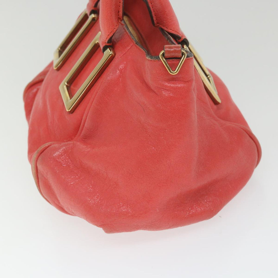 Chloe Etel Hand Bag Leather 2way Red 01 12 50 65 ar10713