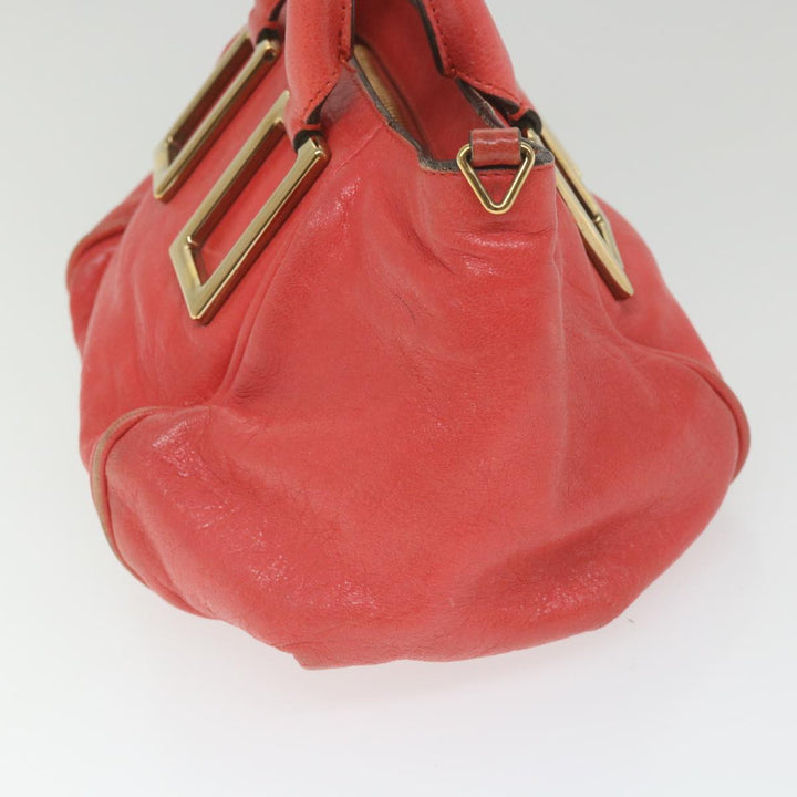 Chloe Etel Hand Bag Leather 2way Red 01 12 50 65 ar10713