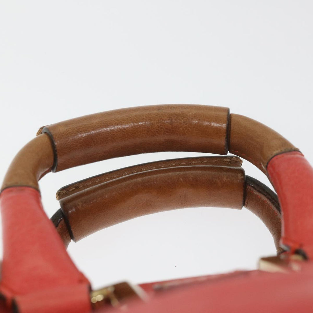Chloe Etel Hand Bag Leather 2way Red 01 12 50 65 ar10713