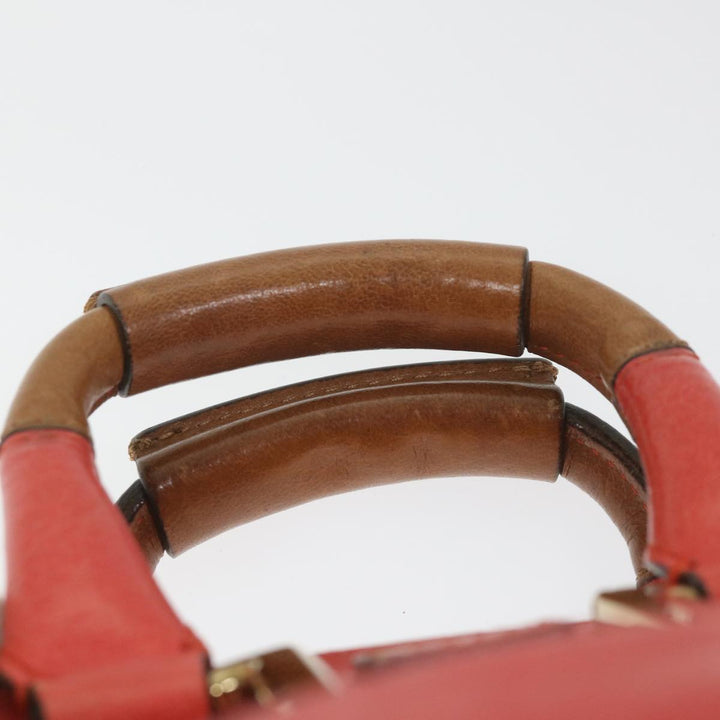 Chloe Etel Hand Bag Leather 2way Red 01 12 50 65 ar10713