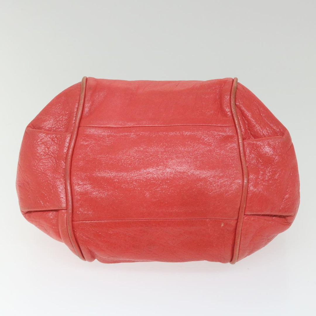 Chloe Etel Hand Bag Leather 2way Red 01 12 50 65 ar10713