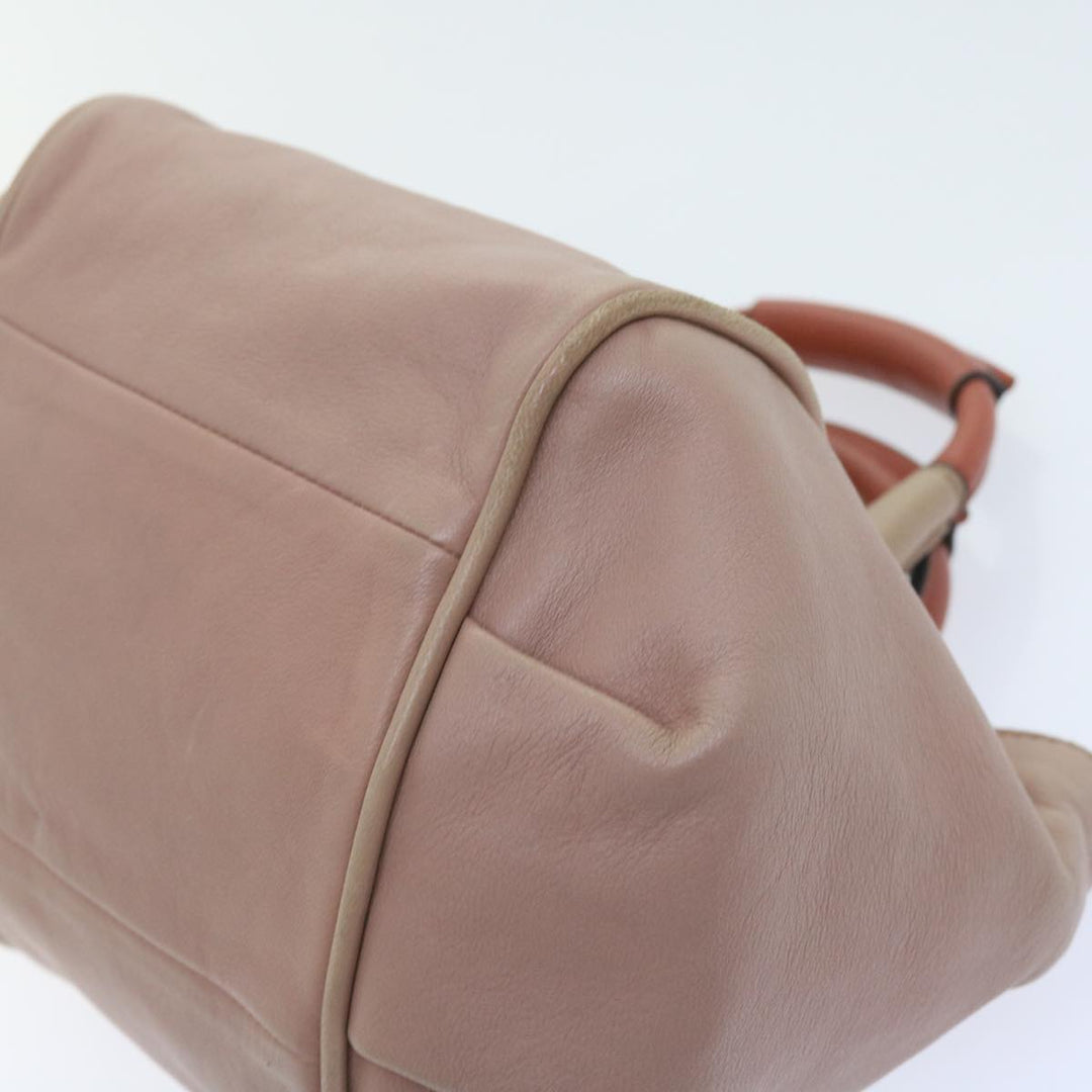Chloe Etel Hand Bag Leather 2way Pink 04 12 50 65 ar10714