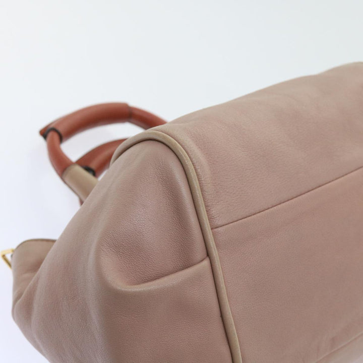 Chloe Etel Hand Bag Leather 2way Pink 04 12 50 65 ar10714