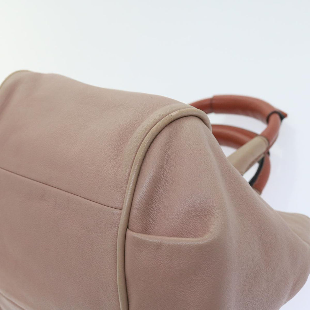 Chloe Etel Hand Bag Leather 2way Pink 04 12 50 65 ar10714