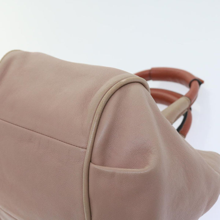 Chloe Etel Hand Bag Leather 2way Pink 04 12 50 65 ar10714