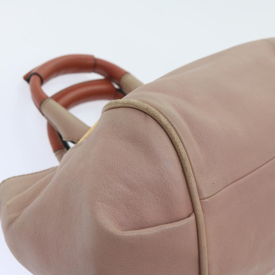 Chloe Etel Hand Bag Leather 2way Pink 04 12 50 65 ar10714