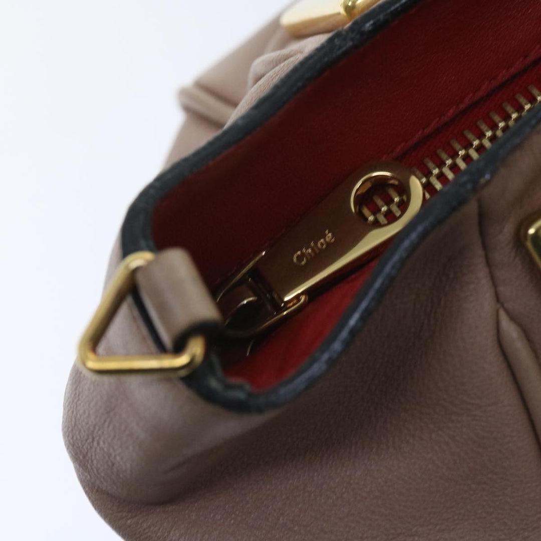 Chloe Etel Hand Bag Leather 2way Pink 04 12 50 65 ar10714