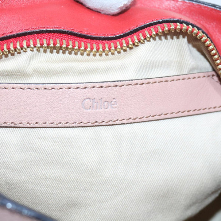 Chloe Etel Hand Bag Leather 2way Pink 04 12 50 65 ar10714