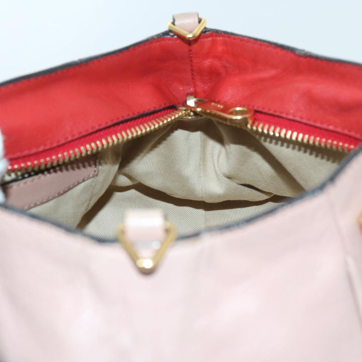 Chloe Etel Hand Bag Leather 2way Pink 04 12 50 65 ar10714