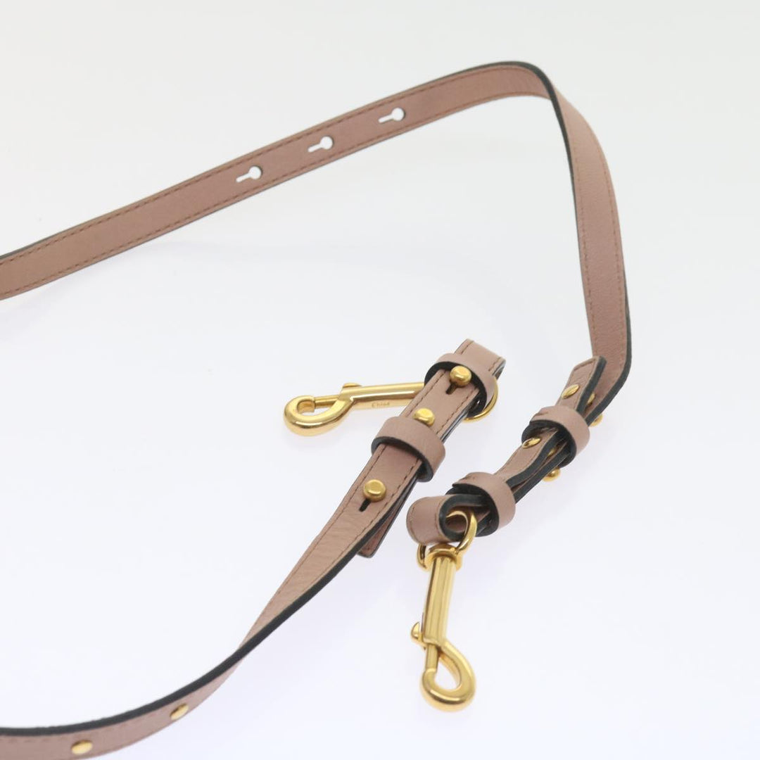Chloe Etel Hand Bag Leather 2way Pink 04 12 50 65 ar10714