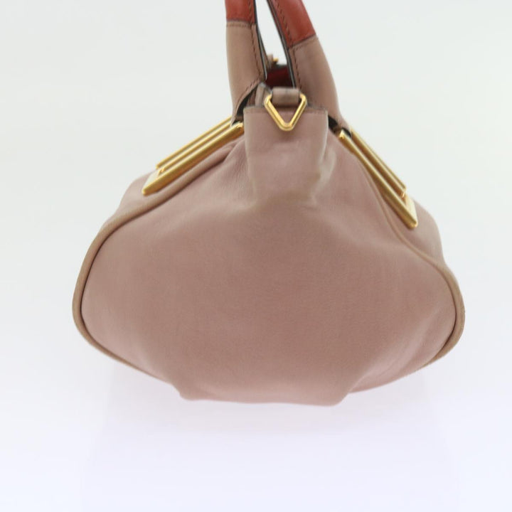 Chloe Etel Hand Bag Leather 2way Pink 04 12 50 65 ar10714